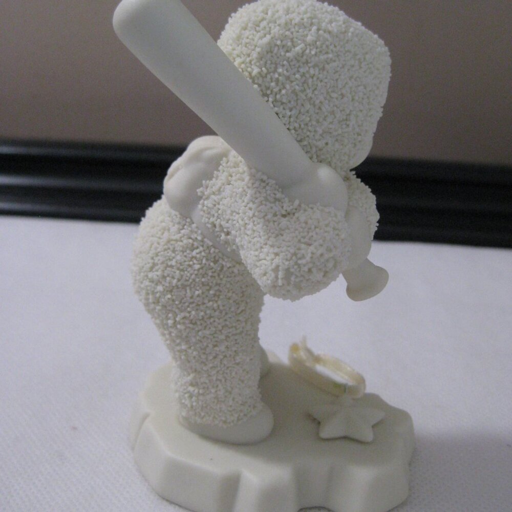 Vtg Dept 56 Snowbabies "Batter Up!" Baseball Player Starlight Games Collection - Picture 2 of 7